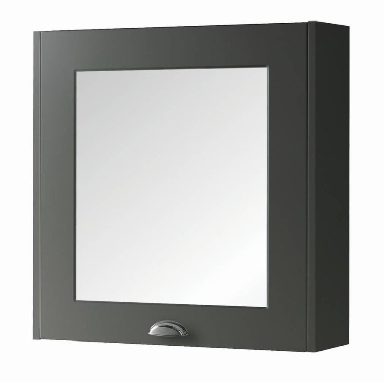 Kartell Astley 600mm Matt Grey Mirror Cabinet