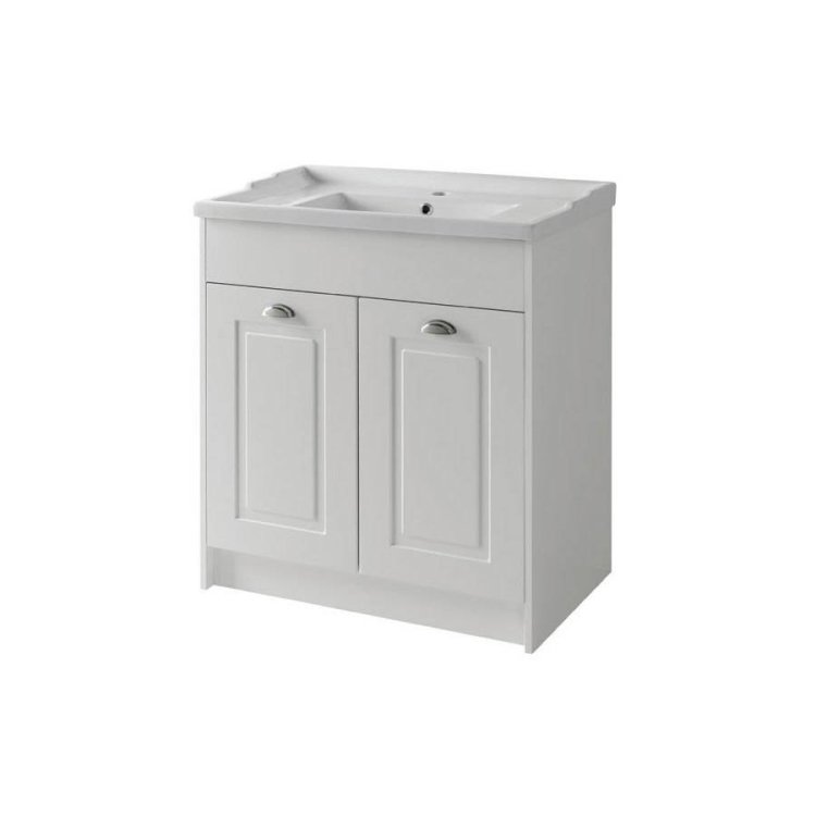 Kartell-Astley-800mm-Matt-White-Floor-Standing-2-Door-Vanity-Unit-&-Basin