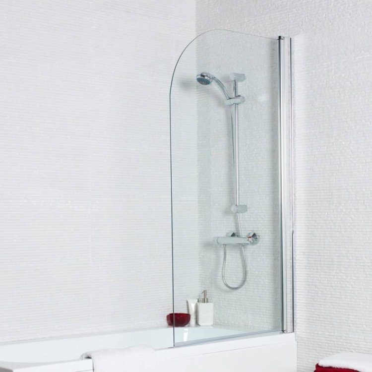 Kartell Koncept Straight Radius Edge 780mm Bath Screen