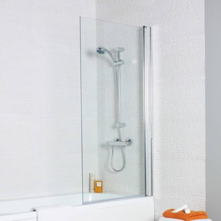 Kartell Koncept Straight Square Edge 780mm Bath Screen