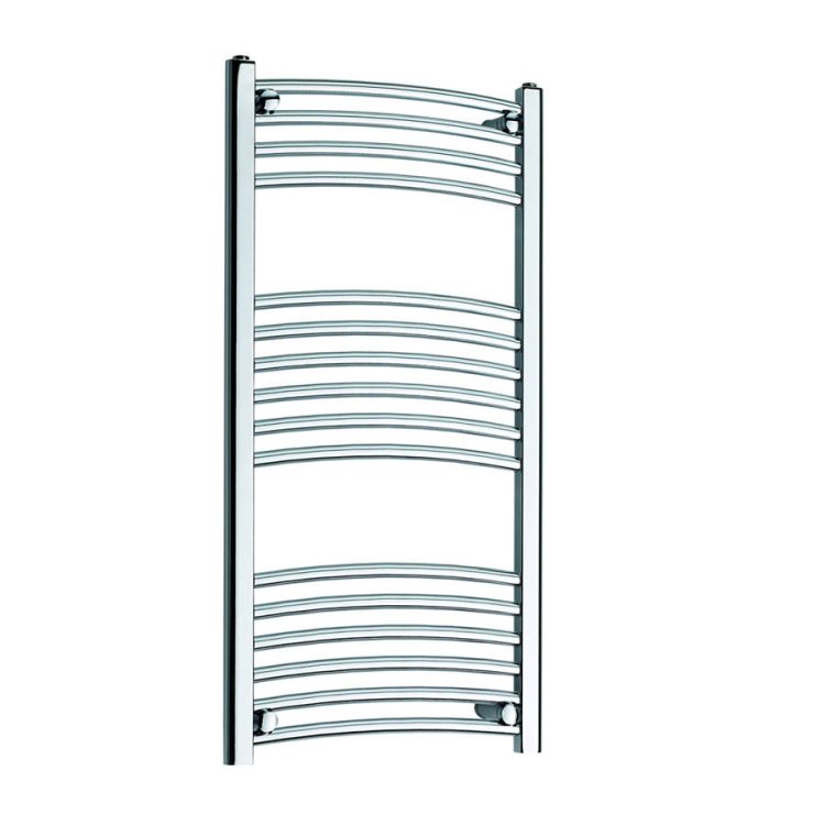 Kartell K-Rail 25mm Curved Chrome Towel Rail 1000 x 600mm