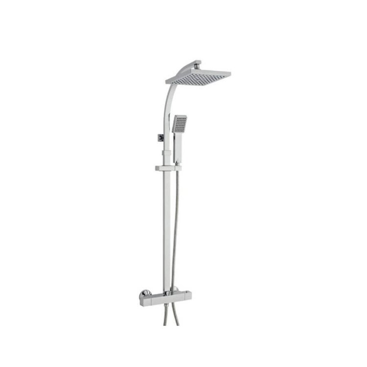 Kartell-Pure-Thermostatic-Exposed-Bar-Shower-Valve-with-Slimline-Drencher-and-Adjustable-Handset