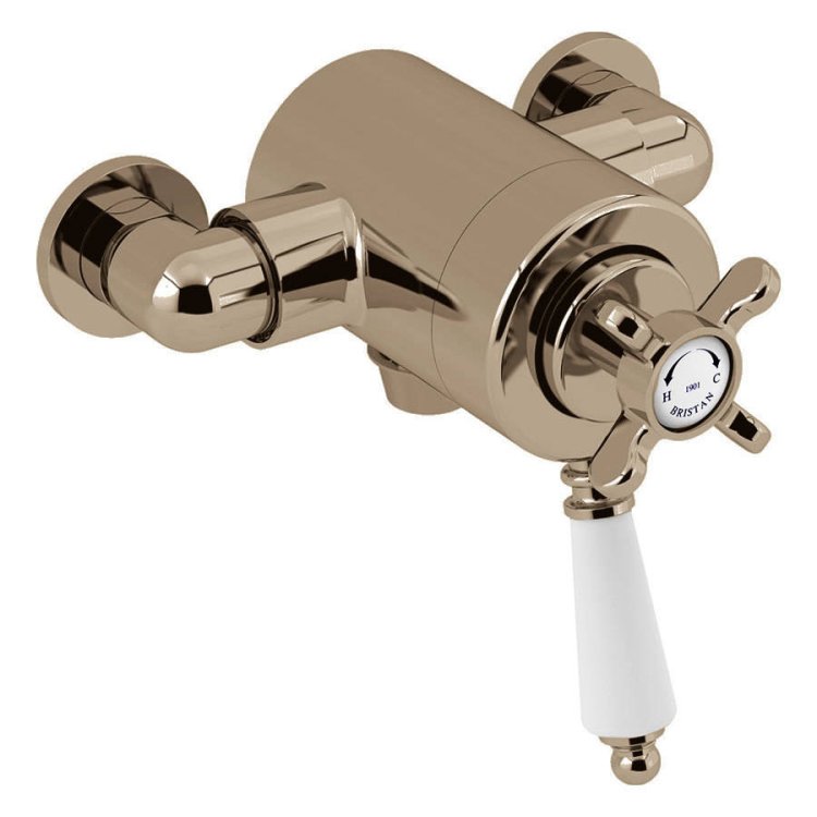 WSB-Bristan-1901-Gold-Thermostatic-Exposed-Dual-Control-Bottom-Outlet-Shower-Valve-with-Crosshead-Handles-1