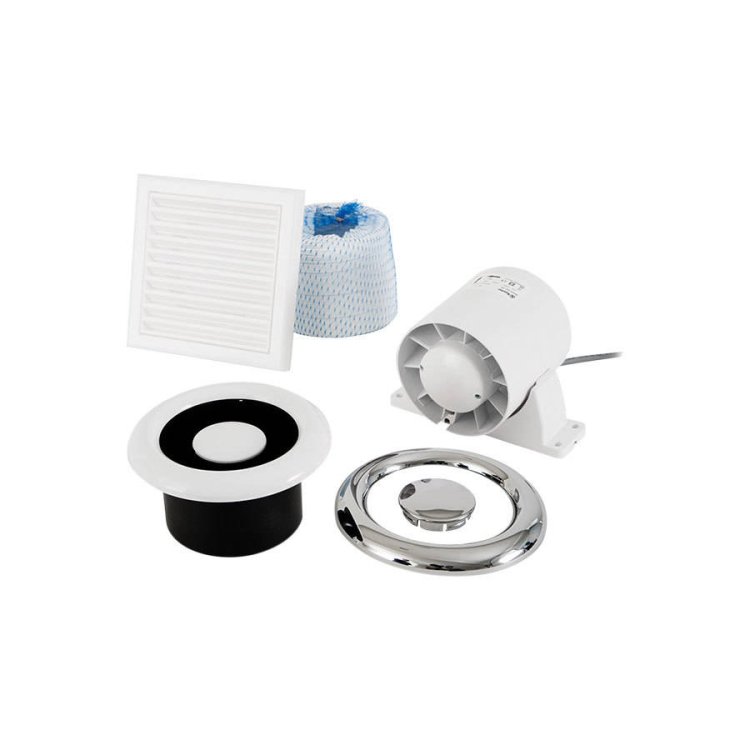 Redring Xpelair AL100 Inline Shower Extractor Fan Kit