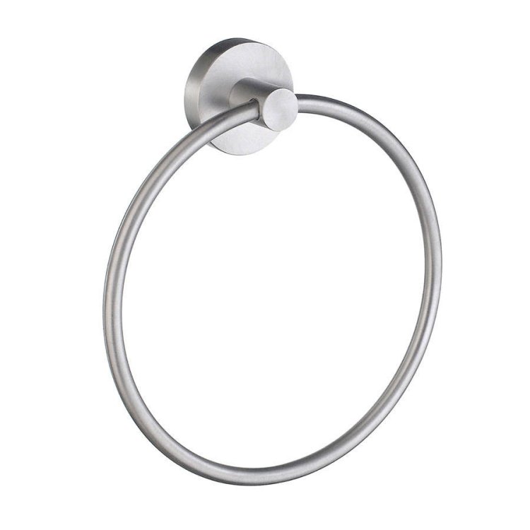 Smedbo Home Brushed Chrome Towel Ring