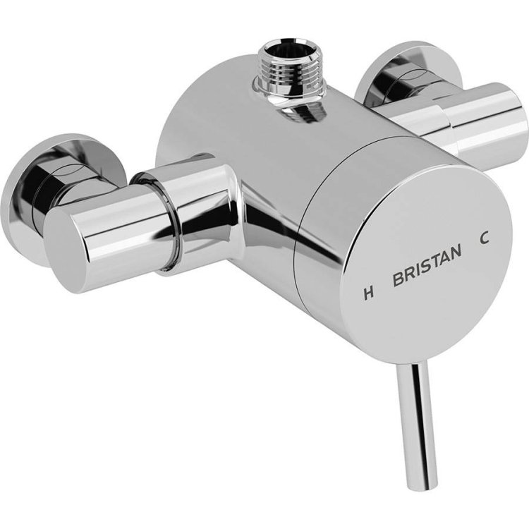 WS-Bristan Prism Thermostatic Exposed Single Control Bottom Outlet Shower Valve-1