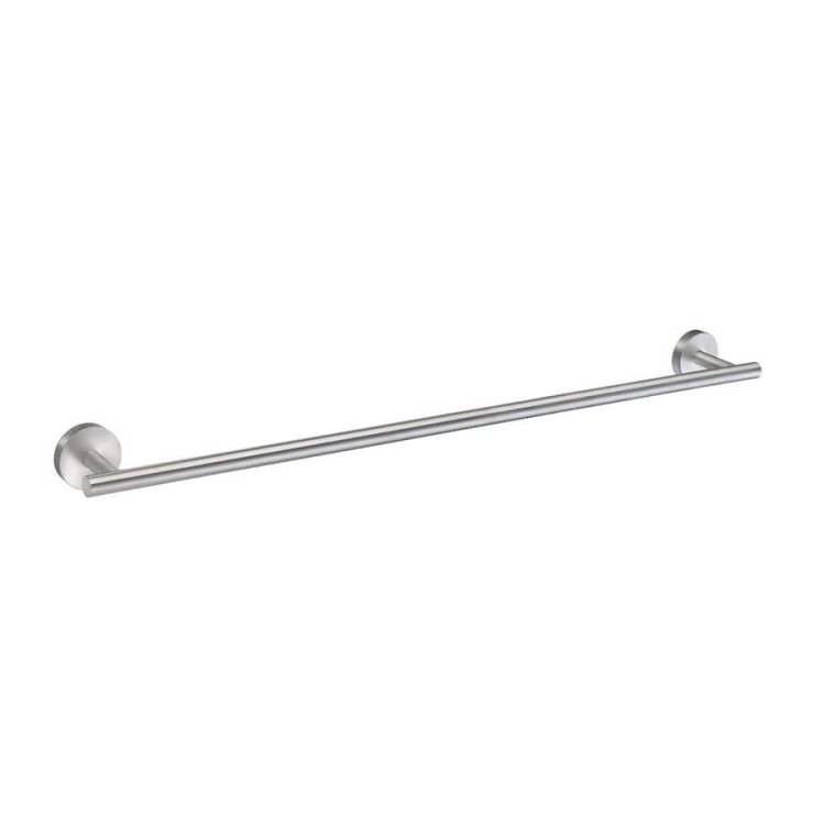 Smedbo Home Brushed Chrome Single Towel Rail