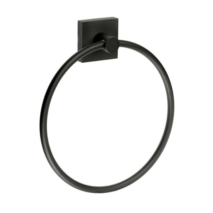 Smedbo House Black Towel Ring