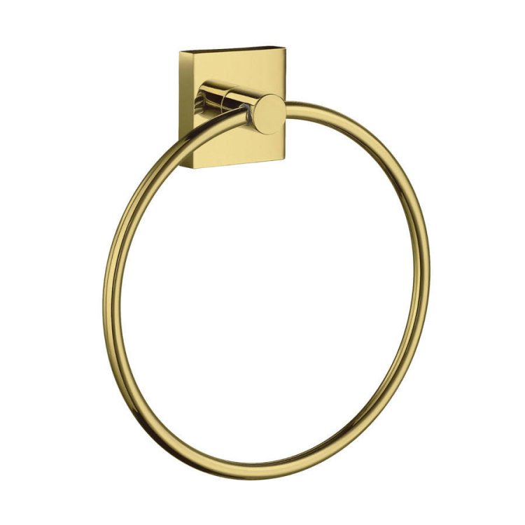 Smedbo-House-Polished-Brass-Towel-Ring