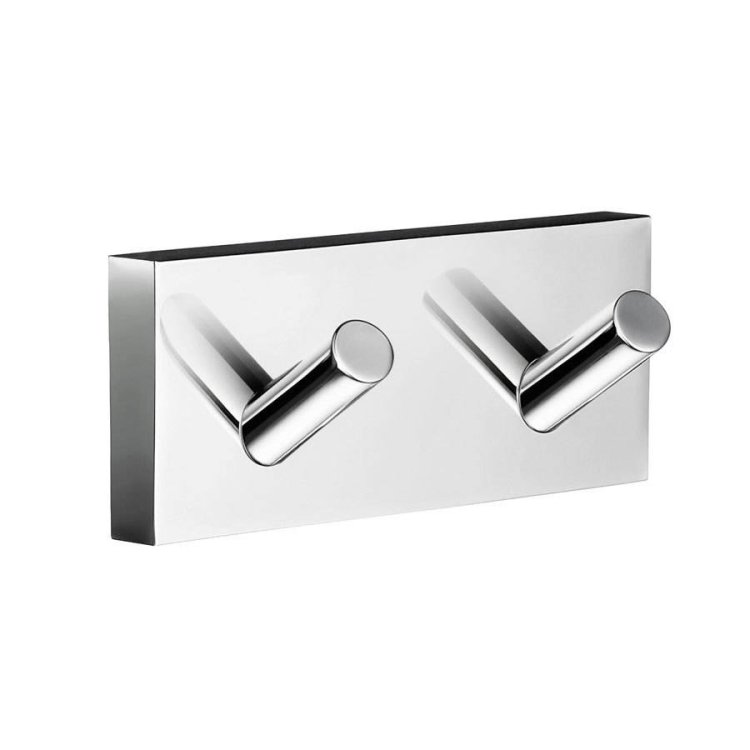 Smedbo House Polished Chrome Double Towel Hook