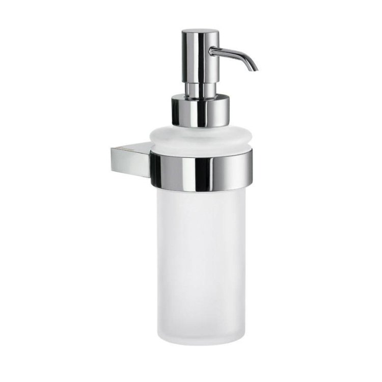 Smedbo-Air-Chrome-Holder-with-Glass-Soap-Dispenser