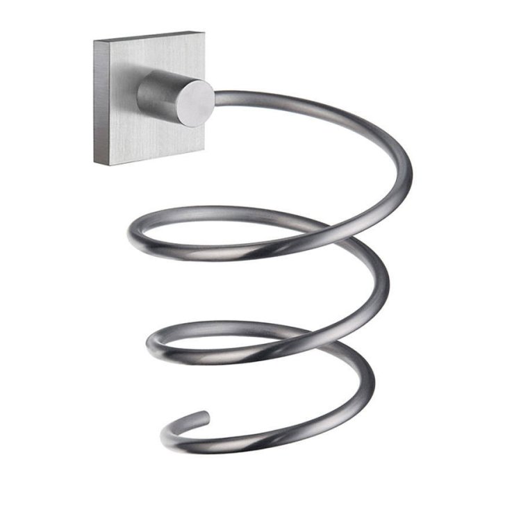 Smedbo House Brushed Chrome Holder for Hairdryer