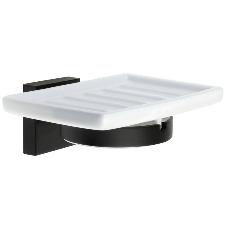 Smedbo House Black Holder with Soap Dish