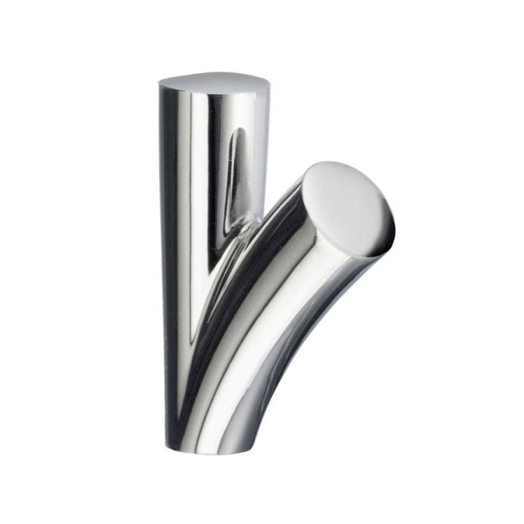 Smedbo Life Chrome Towel Hook Pair 75 x 52mm