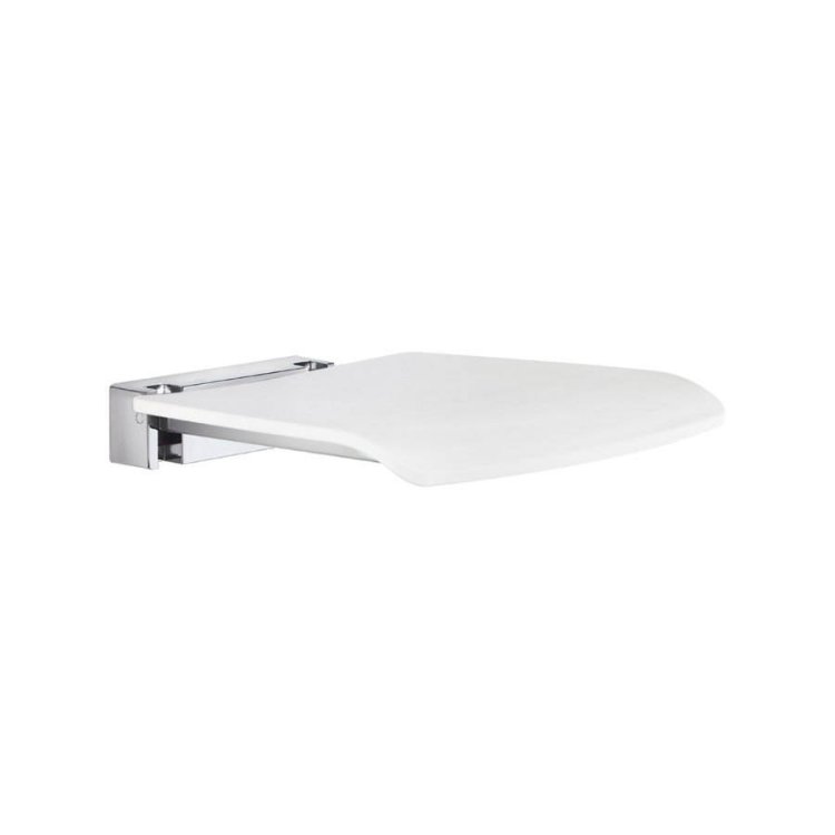 Smedbo-Living-White-Folding-Wall-Mounted-Shower-Seat