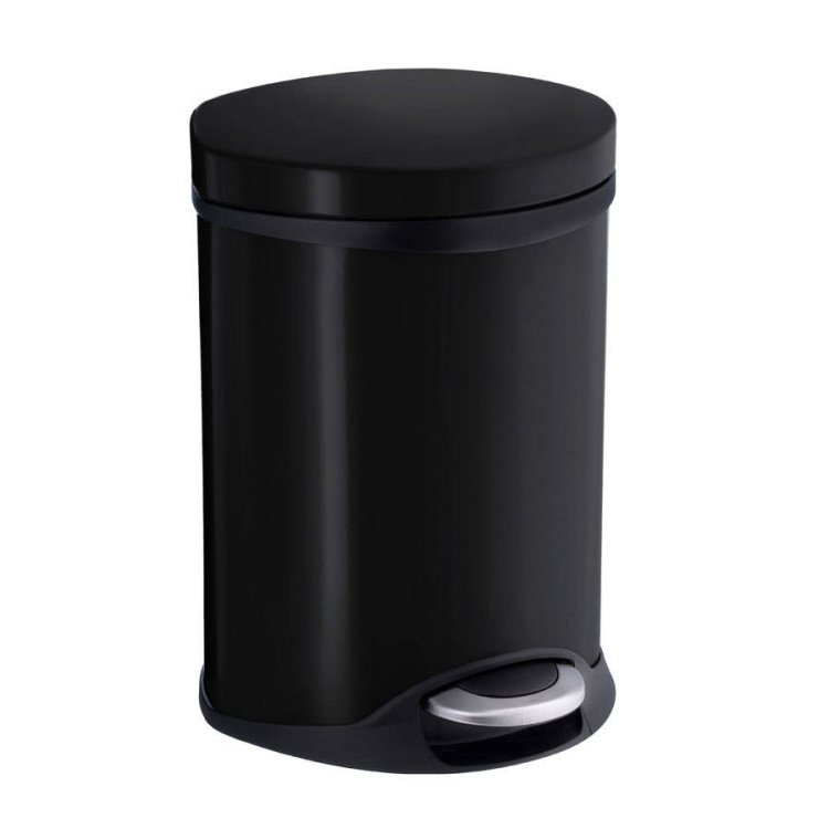 Smedbo Outline Lite Black Pedal Bin 6L Soft Close