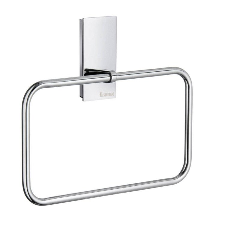 Smedbo Pool Polished Chrome Towel Ring