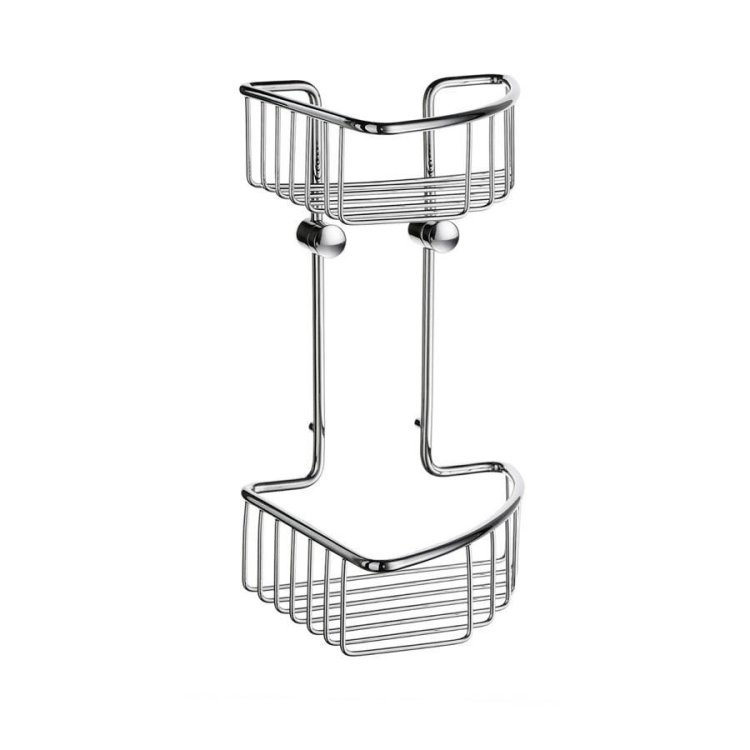 Smedbo Sideline Basic 165 x 165mm Double Corner Soap Basket