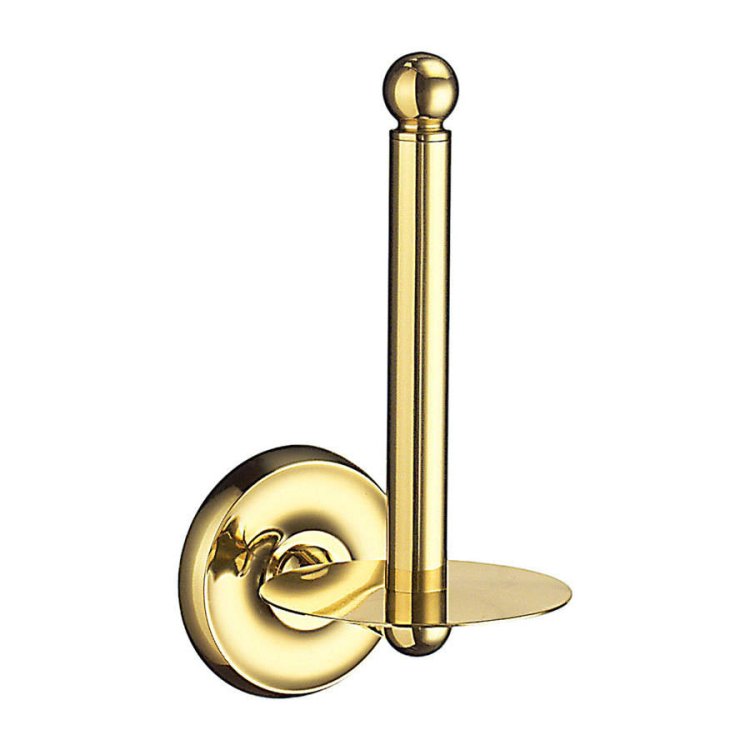 Smedbo Villa Polished Brass Spare Toilet Roll Holder