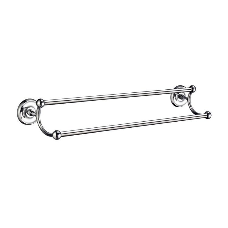 Smedbo Villa Polished Chrome Double Towel Rail