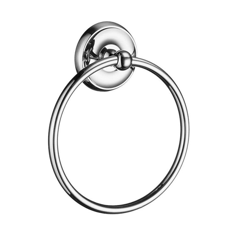 Smedbo Villa Polished Chrome Towel Ring