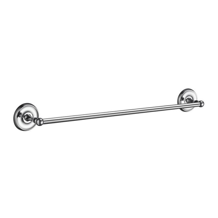 Smedbo Villa Polished Chrome Single Towel Rail