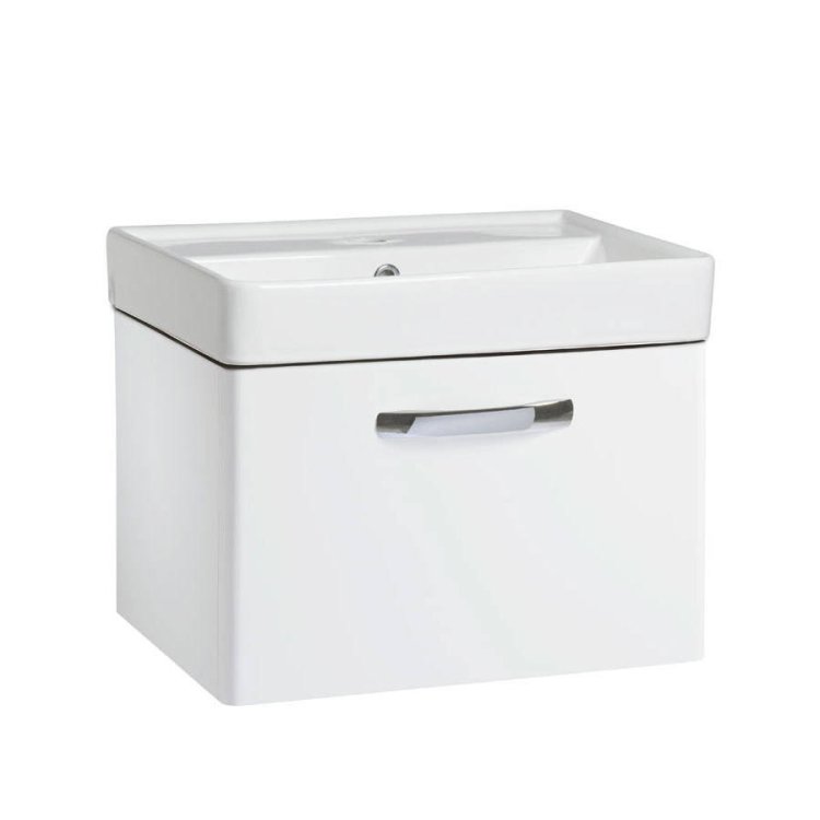 Tavistock Compass 500mm Gloss White Wall Mounted Unit & Basin