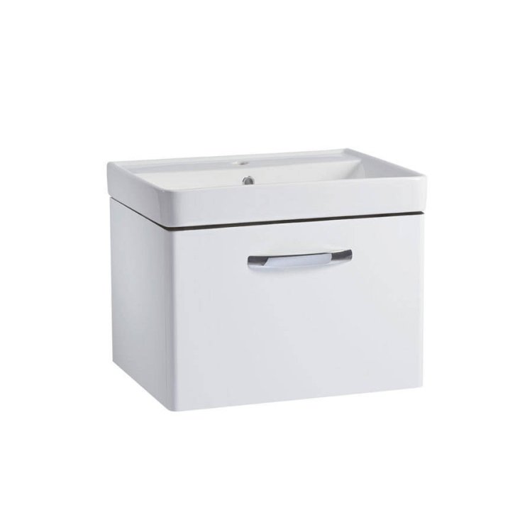 Tavistock Compass 600mm Gloss White Wall Mounted Unit & Basin