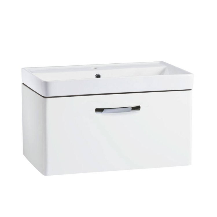 Tavistock Compass 800mm Gloss White Wall Mounted Unit & Basin