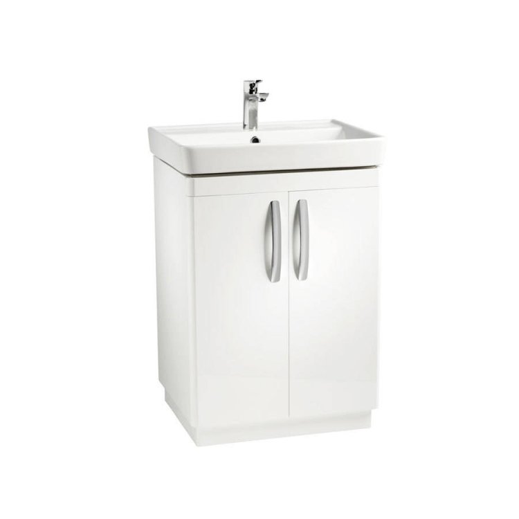 Tavistock Compass 600mm Gloss White Freestanding Unit & Basin