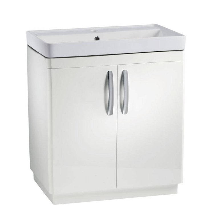 Tavistock Compass 800mm Gloss White Freestanding Unit & Basin