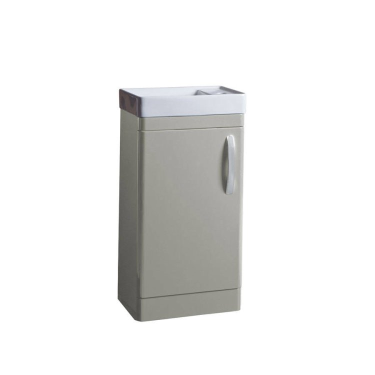 Tavistock Compass 450mm Gloss Light Grey Cloakroom Unit & Basin