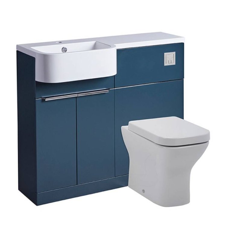 Tavistock-Match-1000mm-Oxford-Blue-Left-Handed-Unit-&-Basin