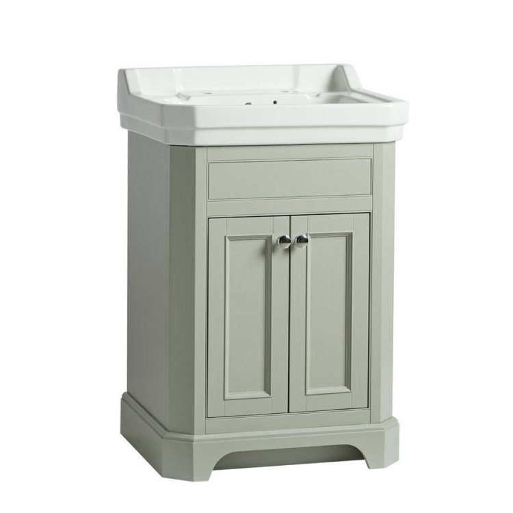 Tavistock-Vitoria-600mm-Pebble-Grey-Freestanding-Unit-&-2TH-Basin