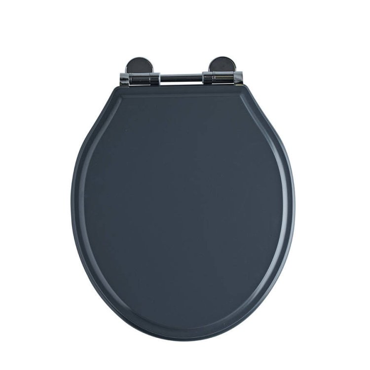 Tavistock Vitoria Soft Close Matt Dark Grey Wooden Toilet Seat