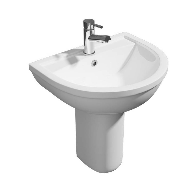 Kartell Bijou 550mm Basin & Semi Pedestal