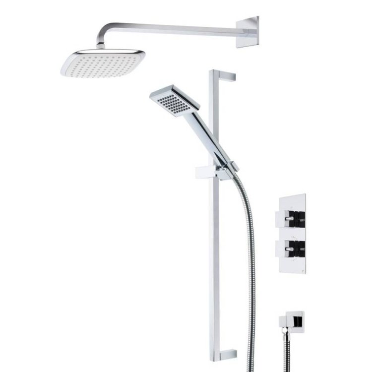 Roper Rhodes Event Square Dual Function Shower System - SVSET17