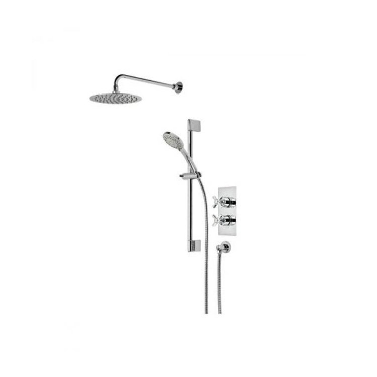 Roper Rhodes Wessex Dual Function Shower System with Fixed Head & Riser Rail