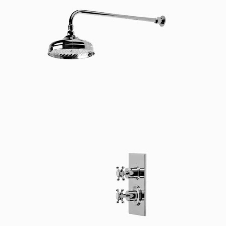 Roper Rhodes Cranborne Single Function Concealed Shower System with Fixed Head