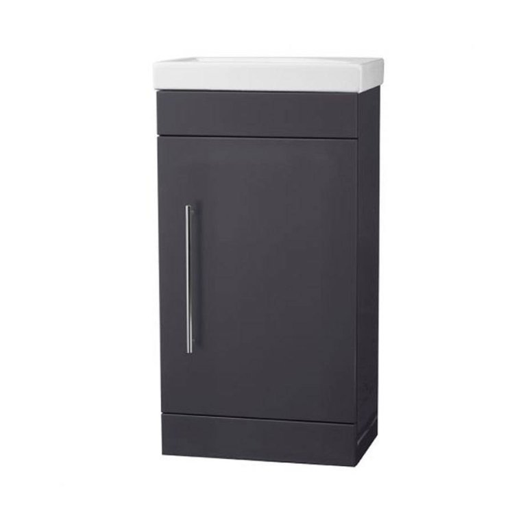 Roper Rhodes Scheme 450mm Gloss Dark Clay Freestanding Basin Unit