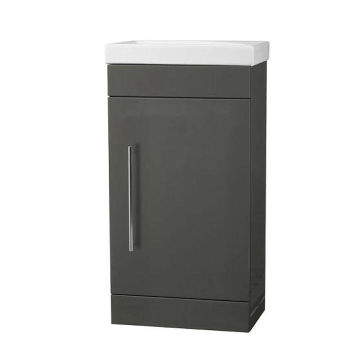 Roper Rhodes Scheme 450mm Matt Carbon Freestanding Basin Unit