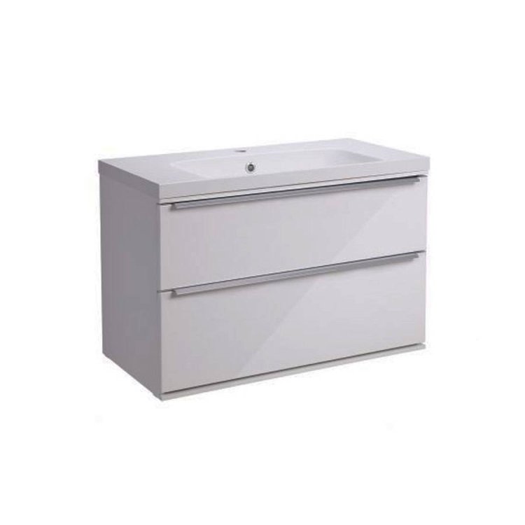 Roper-Rhodes-Scheme-800mm-Gloss-Light-Grey-Wall-Mounted-Basin-Unit-with-Double-Drawer