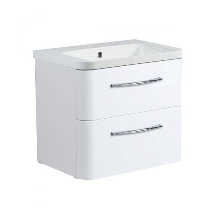 Roper-Rhodes-System-600mm-Gloss-White-Wall-Mounted-Basin-Unit-with-Double-Drawer