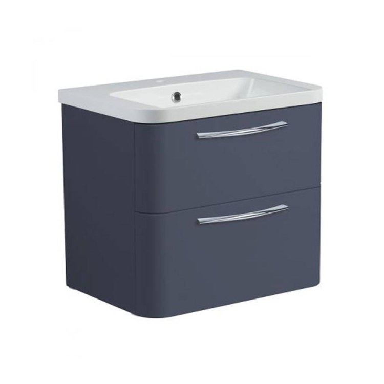 Roper-Rhodes-System-600mm-Gloss-Dark-Clay-Wall-Mounted-Basin-Unit-with-Double-Drawer