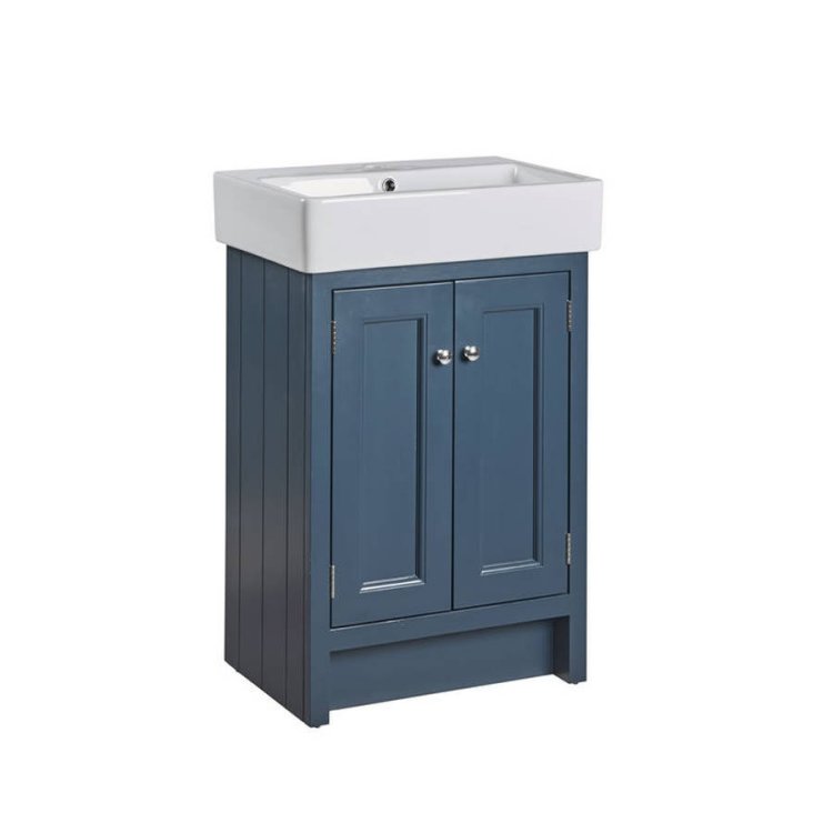 Roper Rhodes Hampton 575mm Derwent Blue Freestanding Vanity Unit & Basin