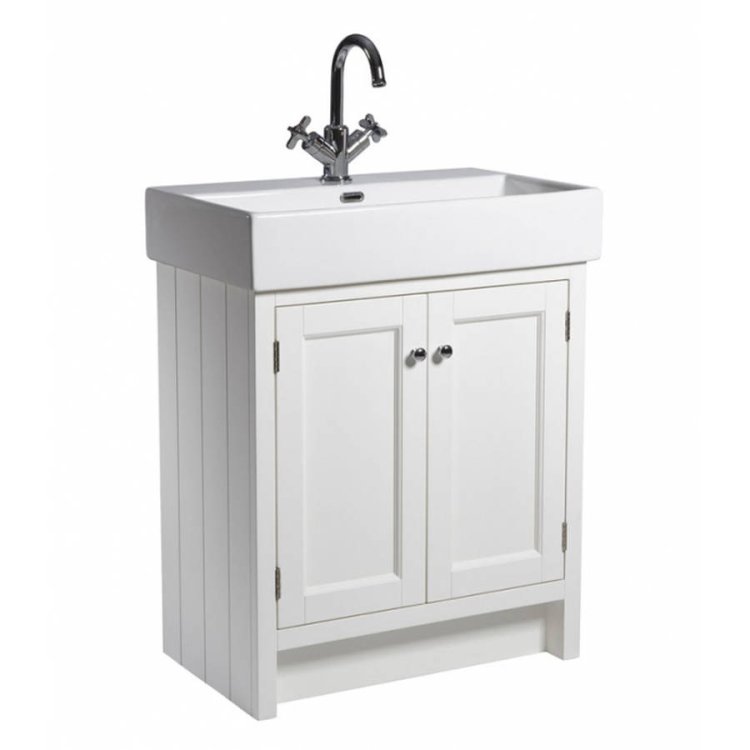 Roper Rhodes Hampton 700mm Chalk White Freestanding Vanity Unit & Basin-1