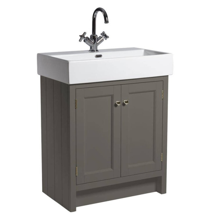 Roper Rhodes Hampton 700mm Pewter Freestanding Vanity Unit & Basin