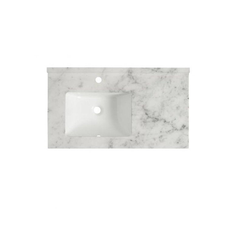 Roper Rhodes Hampton 800mm Carrara Strata Worktop & Upstand