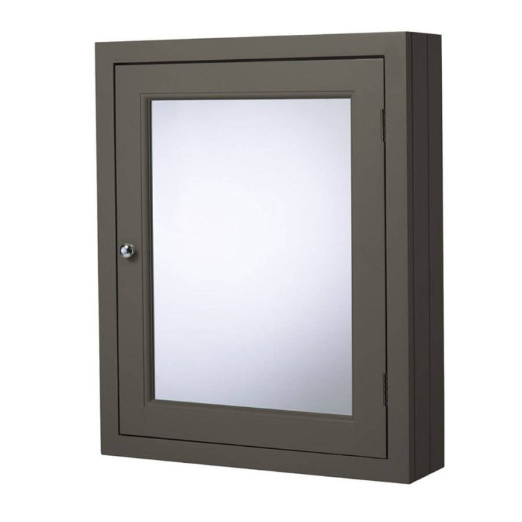 Roper Rhodes Hampton Pewter 565mm Mirrored Cabinet