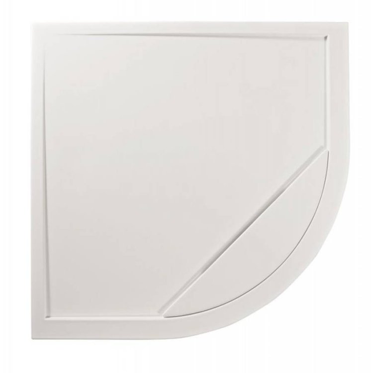 Roman Infinity 900 x 900mm Gloss White Quadrant Shower Tray